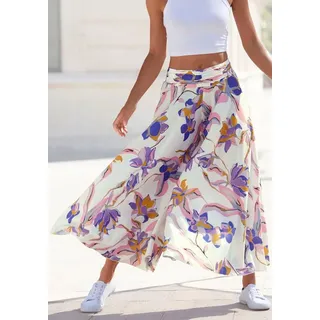 LASCANA Hosenrock mit floralem Alloverdruck, Culotte, extraweites Bein bunt 46