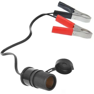 IWH Batterieklemmen mit Steckdose 12/24 Volt