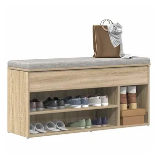 vidaXL Schuhbank Sonoma-Eiche 102x30,5x45 cm Holzwerkstoff