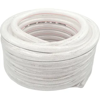 PVC Schlauch mit Gewebe 13mm - Druckluftschlauch 1/2 zoll Luftschlauch Durchsichtig Flexibel Trinkwasserschlauch 5m lang
