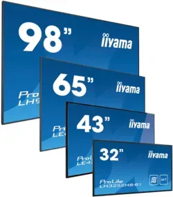 iiyama ProLite LE4341S-B2, Full HD, USB, RS232, Ethernet, Kit (RS232), schwarz