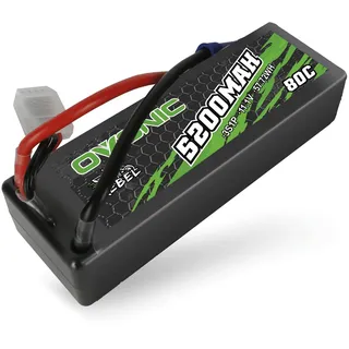 OVONIC 3S Lipo RC Akku 80C 5200mAh 11.1v Lipo Akku mit EC5 Steck Hardcase für RC Car Monster Truck RC Truggy Buggy RC Truck Hobby