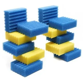 12-teiliges Zubehörset für Biofilter CBF350, Baumwoll-Filterschwamm