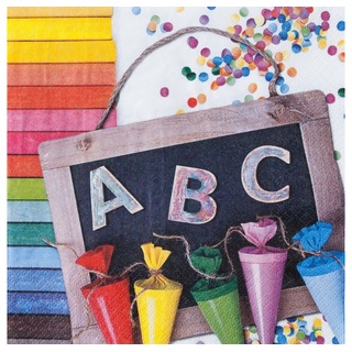 Home fashion Home Fashion®, ABC 123, 33 x 33 cm, Mehrfarbig