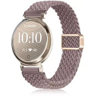 YealRed Nylon Armband für Garmin Lily 2 Active/2 Classic, Verstellbare Schiebeschnalle, Magnetisches Sport Ersatzbänder Uhrenarmband Kompatibel mit Garmin Lily 2/2 Sport (Lila)