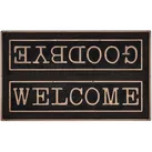 HAMAT Fußmatte DIAMO, Schwarz - Beige - 75 x 45 cm - Gummi - Outdoor