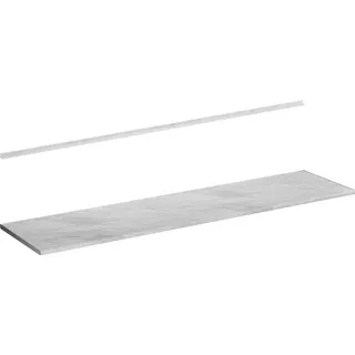 Vicco Küchenarbeitsplatte R-Line, Marmor Weiß 240 cm