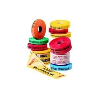 Multicoll Trassenwarnband L.250 m B.40mm Aufdruck Achtung Gasleitung