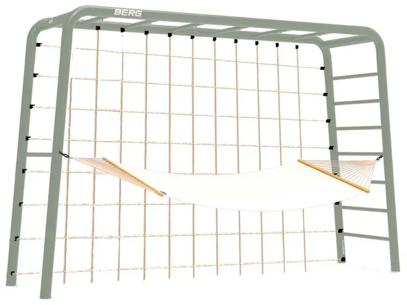 BERG PlayBase Large TL Grün inkl. Kletternetz und Hängematte