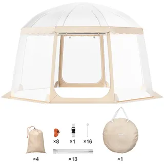 Vevor Pop-Up-Pavillon Camping Kuppel Bubble Zelt 8-10 Personen 3,66x3,66x2,4m