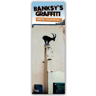 BrownTrout / Flechsig Banksy's Graffiti 2026 - Slimline-Kalender 2026
