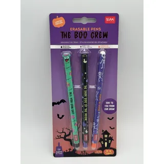 Legami Löschbare Gelstifte Set The BOO Crew 2025 - Erasable Gel Pen Halloween