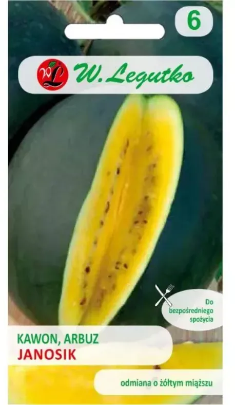 Wassermelone, Kawon Janosik – gelbes Fruchtfleisch