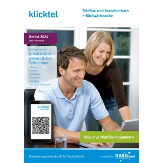 klicktel Telefon- und Branchenbuch + Rückwärtssuche Herbst 2024