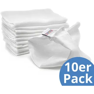 Makian Mullwaschlappen, 10er Pack, weiß,
