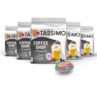 TASSIMO Kapseln Coffee Shop Selection Chai Latte, 5 x 8 Pads, 40 Teekapseln