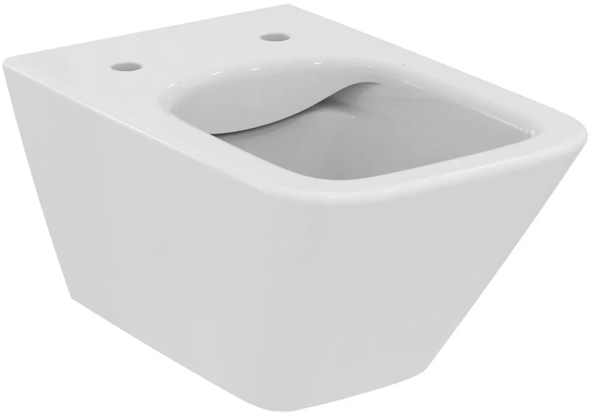 VIGOUR DERBY V3 edge Wand-WC Tiefspüler spülrandlos mit PflegetectPLUS, weiß