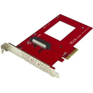 Startech StarTech.com NVMe PCIE Adapter - 2.5IN U.2 PEX4SFF8639, PCIe, U.2 Red, PEX4SFF8639