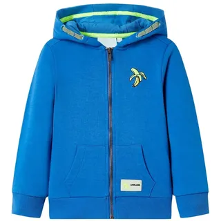 vidaXL Kinder-Kapuzenpullover mit Reißverschluss Blau 92