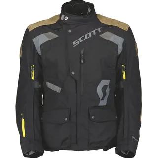 Scott Dualraid Dryo, Textiljacke wasserdicht - Schwarz/Grau/Braun - XXL