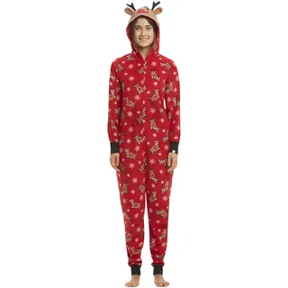 Weihnachts Schlafanzug Familie Einteiler Onesie Weihnachten Pyjama Damen Weihnachts Schlafanzüge Herren Kinder Jungen Mädchen Baby Weihnachtspyjama Jumpsuit Nachtwäsche Erwachsene Männer Winter XL - XL