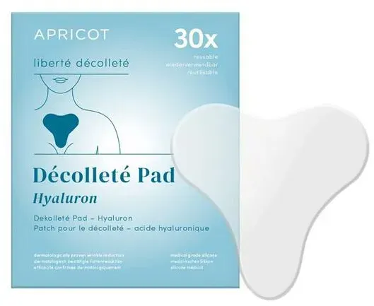 Décolleté Pad Hyaluron "liberté décolleté" aus medizinischem Silikon - 30 x wiederverwendbar