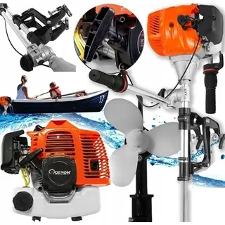 Benzin Aussenborder 5 PS 49,1 ccm 2-Takt Bootsmotor Fischerbootmotor Benzinmotor Außenborder Für Pontoon