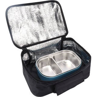 Auto-Mikrowelle, tragbare Mini-Auto-Mikrowelle 12V Elektroofen Schnelle Erwärmung Picknick-Box für Reisen Camping Essen Kochen Schwarz