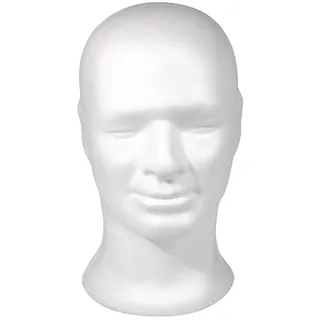 Rayher Styroporform weiß Kopf männlich 30,5 cm, 1 St.