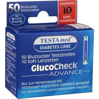 Sebamed Testamed GlucoCheck Advance 50 Teststr.m.10 Lanz.