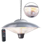 IR-Decken-Heizstrahler mit LED-Licht, Fernbedienung, bis 2.000 W, IP34