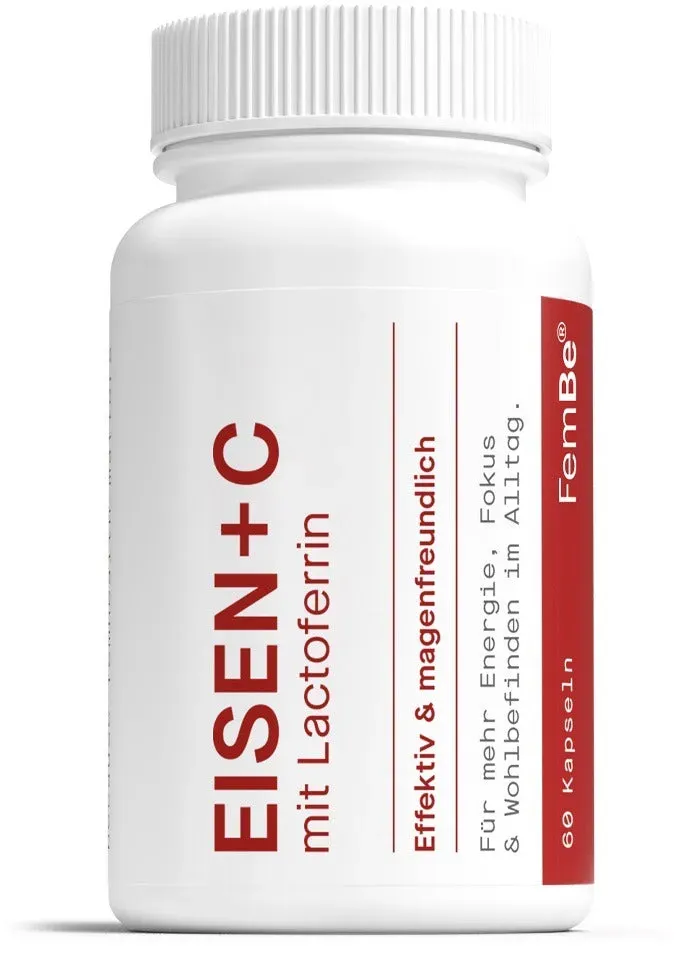 Eisentabletten mit Lactoferrin & Vitamin C 1 Monat