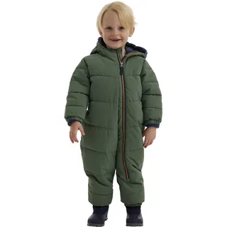 KILLTEC first instinct by killtec FIOW 32 MNS ONPC Overall/Schneeanzug in Daunenoptik mit Kapuze, waldgrün, 98-104