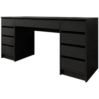 Mirjan24 Schreibtisch Ada Bis 9 Schubladen, Rechteckig,Rechteckig, 154x76x55 cm, Arbeitszimmer, Schreibtische, Bürotische
