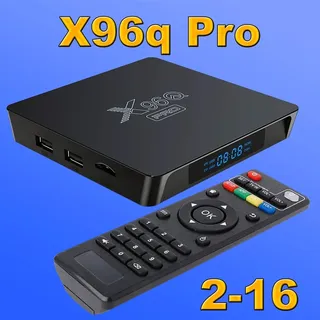 x96q pro 2GB 16GB Android Smart IP TV Box Internet Player WLAN 2x Fernbedienunge