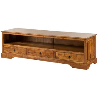 Massivmoebel24 Oxford Lowboard 175x50x53 cm Honig Massivholz