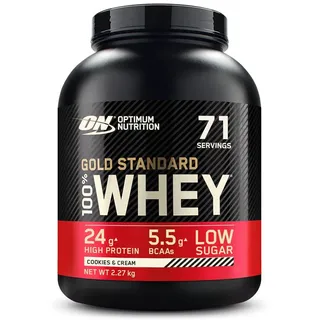 Optimum Nutrition  Gold Standard 100% Whey Cookies & Cream Pulver 2270 g