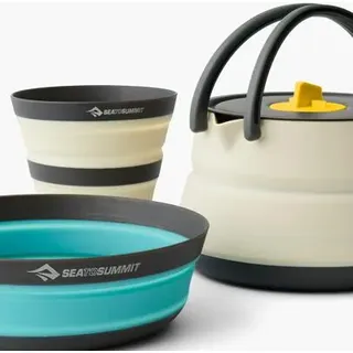 Sea to Summit Frontier UL Collapsible Kettle Cook Set + Cup white-blue weiß No Size