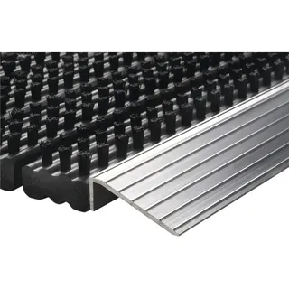hamat b. v. Fußmatte Alu-Anlaufkante schwarz/silber PP/Alu