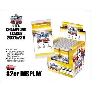 Topps Match Attax Champions League 2025/26 | 1x Display je (32 Booster)