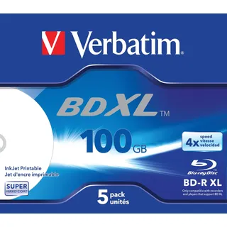 Verbatim BD-R XL 100 GB* 4x Speed wide printable JC