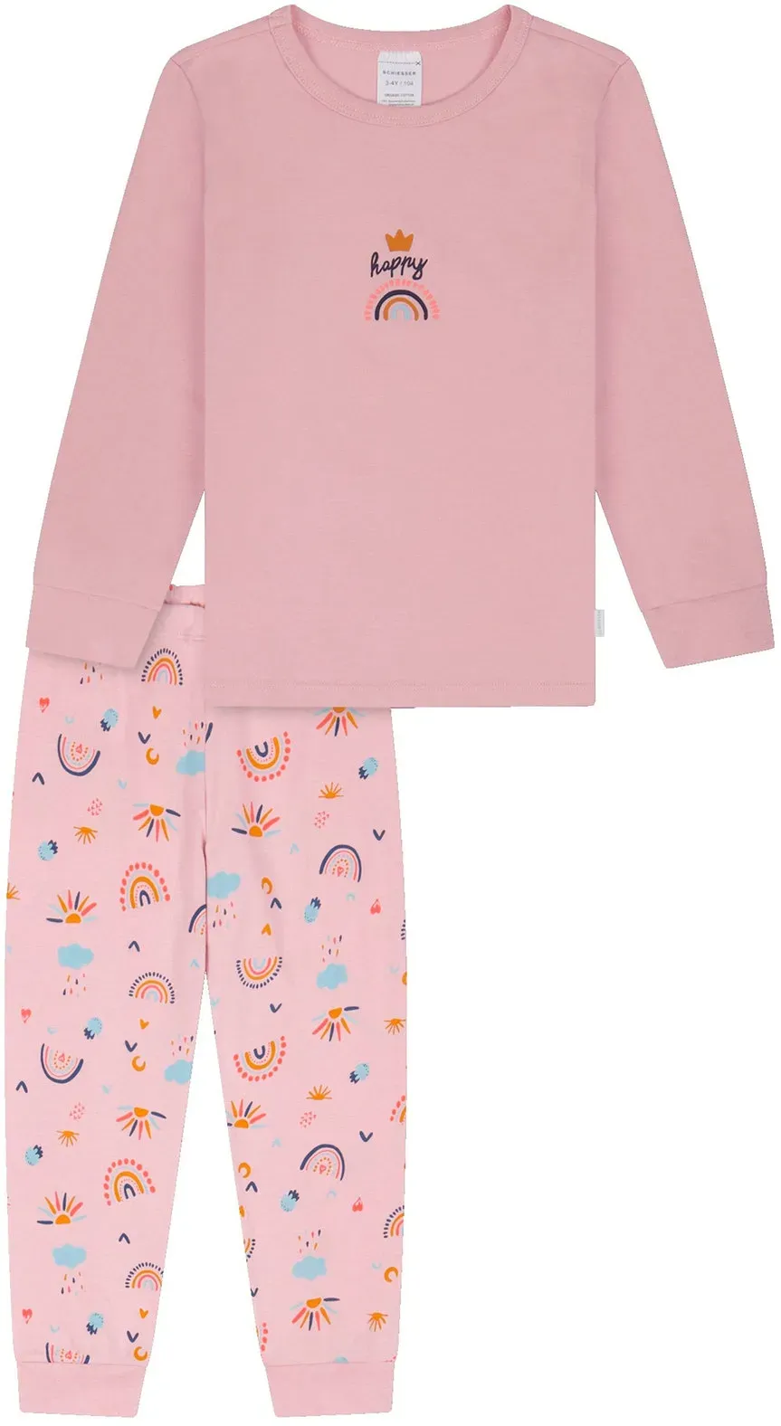 Schiesser Langer Kinder-Pyjama - Baby - Gr. 92 - rosa