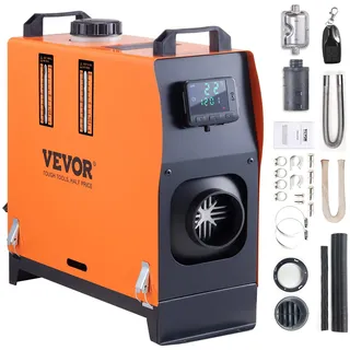 Vevor Luft Dieselheizung Standheizung 12 V 5 kW, Luftheizung Air Diesel Diesel Standheizung Lufterhitzer, 0,12–0,52 L/Std. Dieselheizung mit LCD-Display & Fernbedienung Air Diesel Heizung
