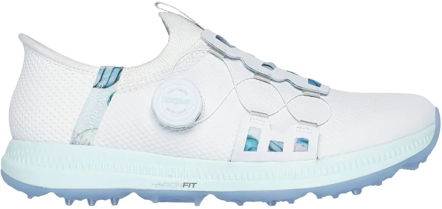 Skechers Golfschuhe Damen GO GOLF Elite 5, weiss/hellblau