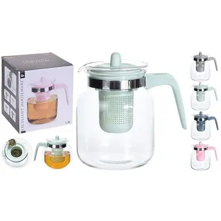 EXCELLENT HOUSEWARE 76320 Teekanne aus Glas, transparent, 1,5 l