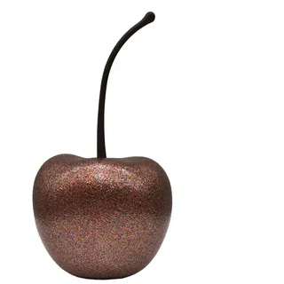 MamboCat Dekofigur Dekokirsche XS Bronze Dekofrucht Dekoobst Dekoration Deko Fiberglas braun