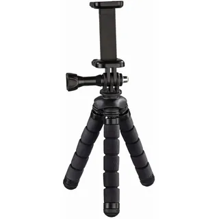 Hama Flex Ministativ 1/4 Zoll Arbeitshöhe=7 - 14 cm Schwarz