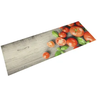 vidaXL Küchenteppich Waschbar Tomaten 45x150 cm Samt