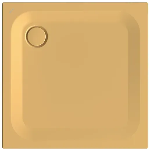 Bette quadrat Duschwanne „BetteUltra“ 900 × 900 mm ohne Oberflächenbeschichtung, ohne Oberflächenveredelung, ohne Wannenträger, in Curry