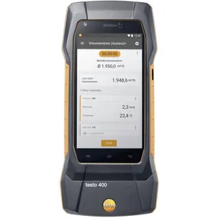 TESTO 400 Strömungs-Set mit 16 mm-Flügelradsonde Umweltmesstechnik-Set Temperatur, Druck -40, 0 - 150, 200°C, hPa